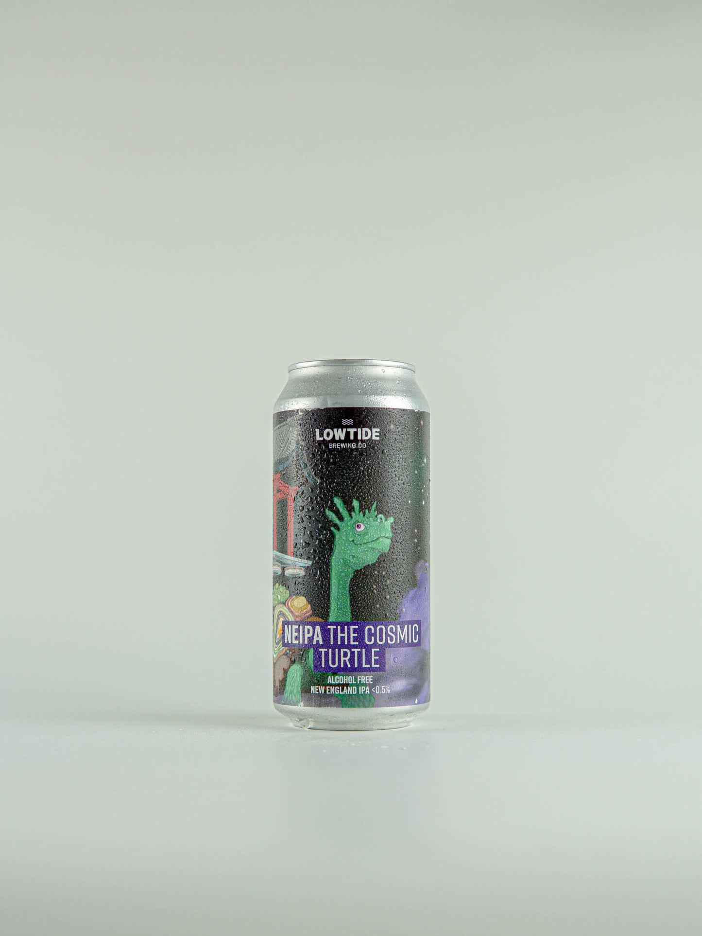 Lowtide Brewing Co NEIPA The Cosmic Turtle Alcohol Free New England IPA 0.5% - 440ml