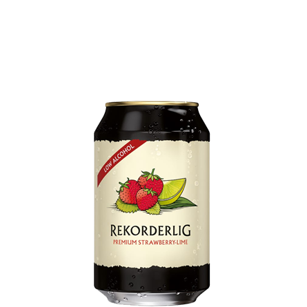 Rekorderlig Premium Strawberry & Lime Low Alcohol 0.2% - 330ml - LightDrinks