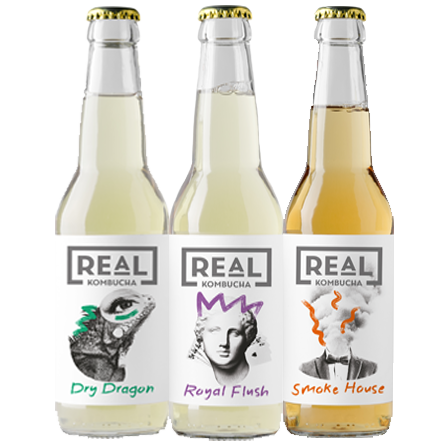 24 x Real Kombucha Mixed Case - Monthly Subscription - LightDrinks