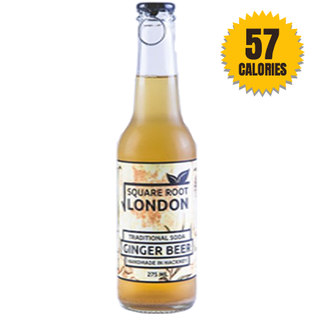 Square Root London Ginger Beer Soda - 275ml - LightDrinks