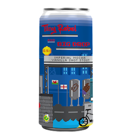 Tiny Rebel x Big Drop Brew Imperial Mocha Vanilla Shot Stout 0.5% - 440ml - LightDrinks