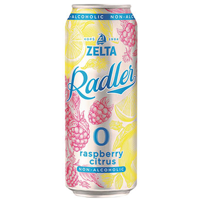 LightDrinks - Zelta Radler Raspberry Citrus Alcohol Free 0.5% - 500ml